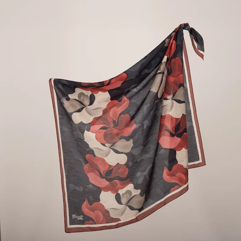 Spring Viscon Eşarp | Floral Akış