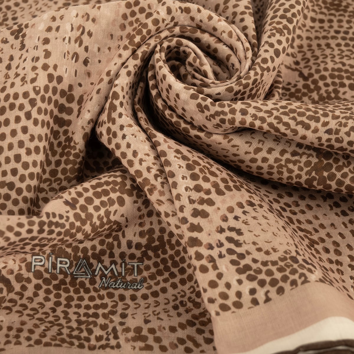 Naturel Eşarp | Mozaik Çiçek Hover