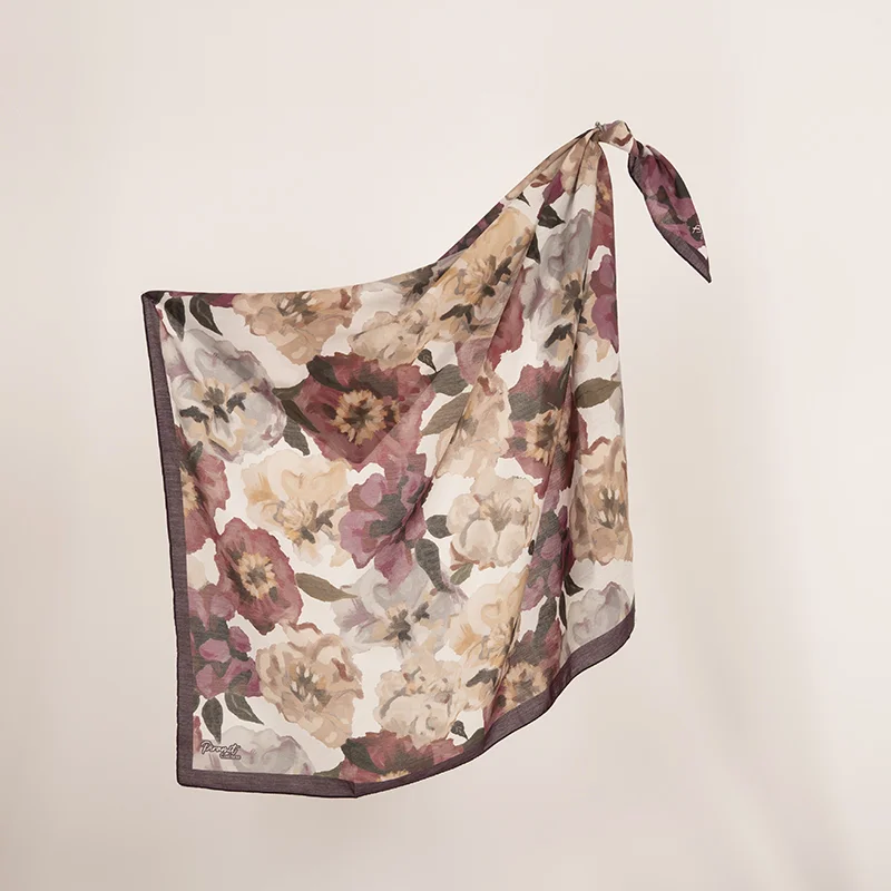 Spring Viscon Eşarp | Modern Buket Hover